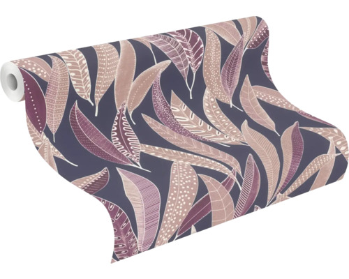 Tapetrulle med bladmönster