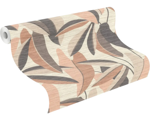 Tapetrulle med bladmönster