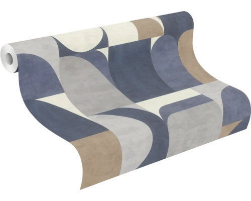 Tapetrulle med geometriskt mönster