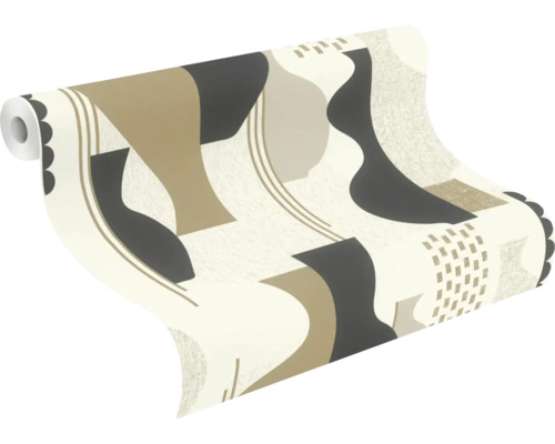 Tapetrulle med abstrakt vasdesign