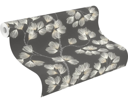 Tapetrulle med bladmönster