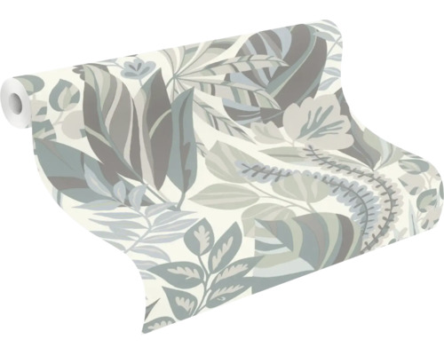 Tapetrulle med blommönster