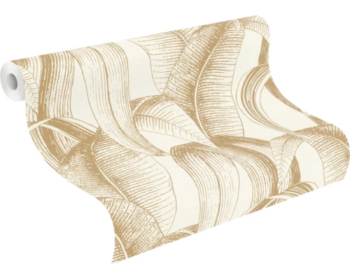 Tapetrulle med bananbladsmönster