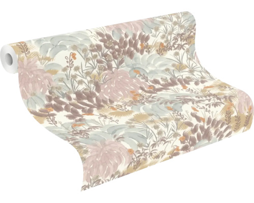 Tapetrulle med växtmönster