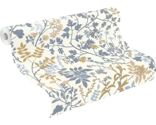 Tapetrulle med blommönster