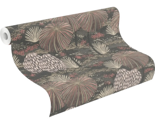 Tapetrulle med blommönster