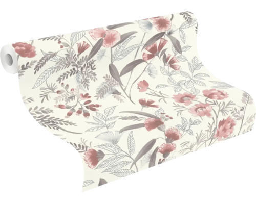 Tapetrulle med blommönster