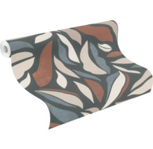 Tapetrulle med abstrakt bladmönster