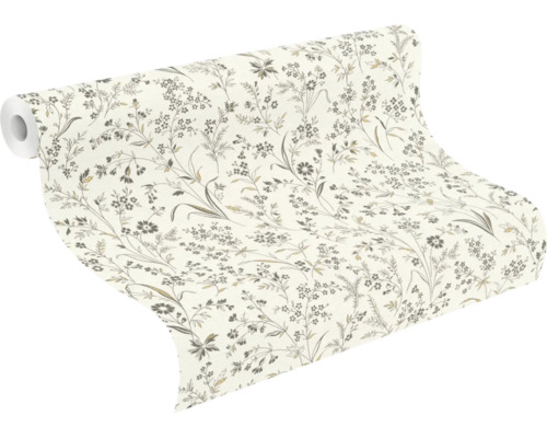 Tapetrulle med blommönster