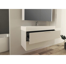 Tvättställsunderskåp JUNGBORN Quattro vit matt med handtagslist vit 120x55x46 cm