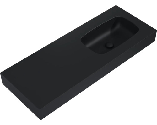 Svart tvättställ för badrum