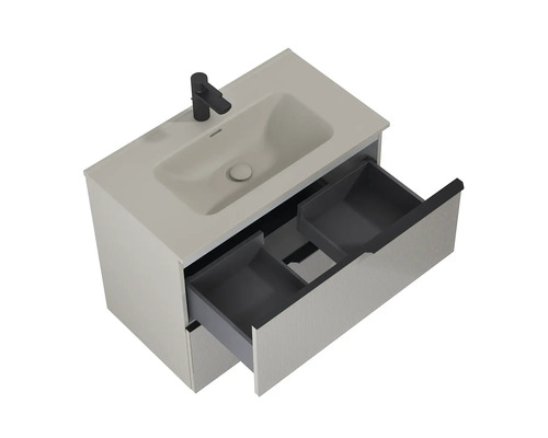 Tvättställsskåp med handfat och lådor