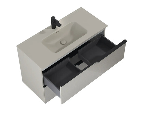 Tvättställ med låda och armatur