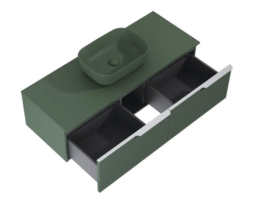 Tvättställsskåp med bänkskiva och lådor