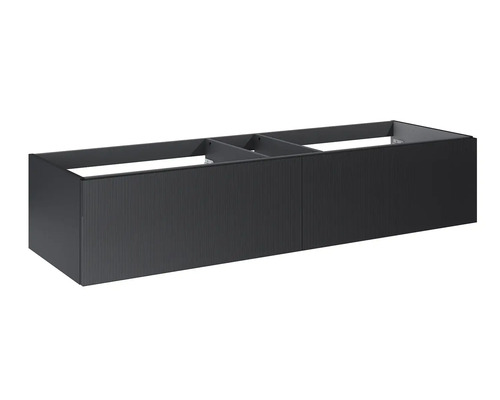 Tvättställsskåp i antracit med två dörrar