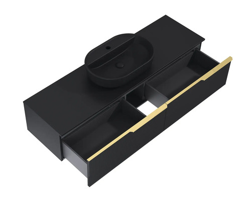 Tvättställsskåp med handfat och lådor