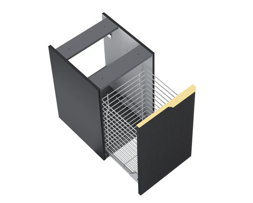 Kökskåp med trådkorg