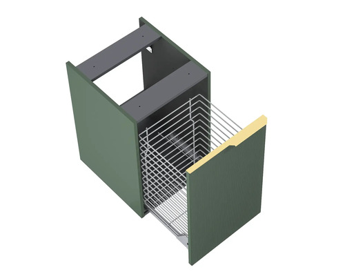 Kökslåda med utdragbar trådkorg