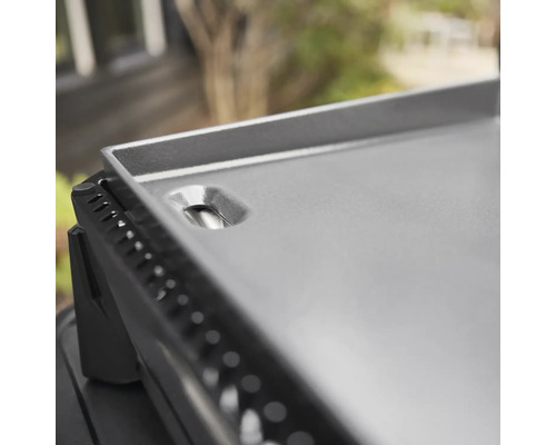 Detaljvy av grillplatta