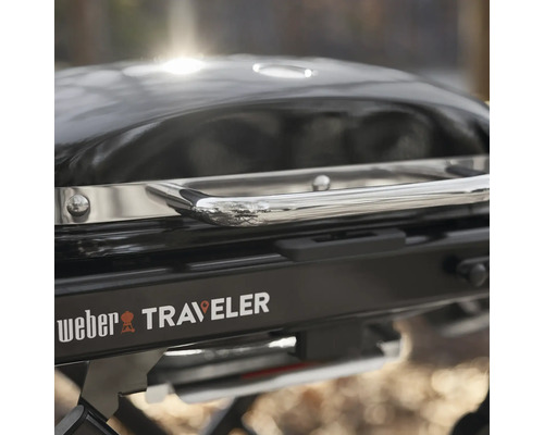 Detaljvy av Weber Traveler grill