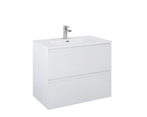 Tvättställsskåp med två lådor och tvättställ