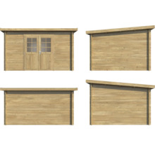 Förrådsbod PALMAKO Alice 9m² brun