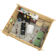 Förrådsbod PALMAKO Alice 9m² brun