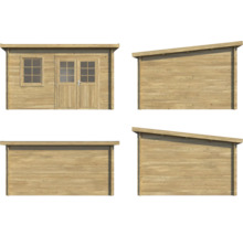 Förrådsbod PALMAKO Alice 11m² brun
