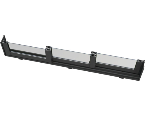 Glasräcke med aluminiumprofil