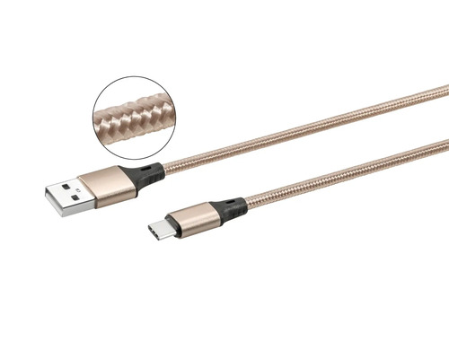 USB-kabel med USB-A- och USB-C-anslutning