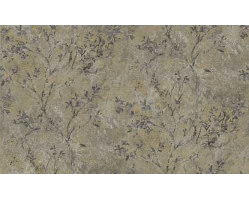 Tapet med bladmönster på strukturerad bakgrund