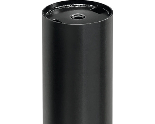 Svart stigarrör med monteringshål