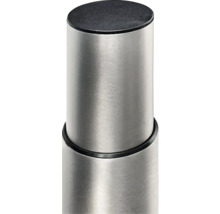 Metallstolpe med svart lock