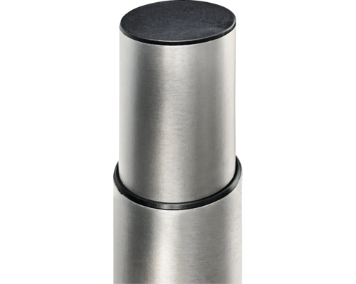 Metallstolpe med svart lock