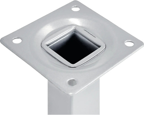 Monteringsplatta för bordsben i metall