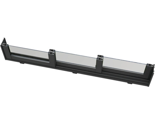 Balkongräcke av glas med aluminiumprofil