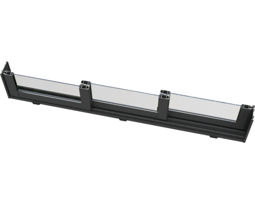 Balkongräcke av glas och aluminium