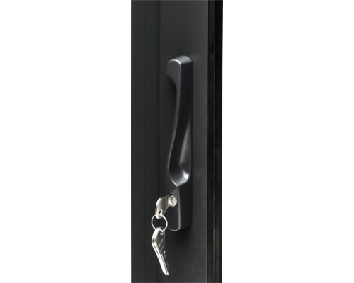 Skåpdörrhandtag med nyckel