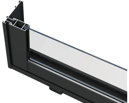 Fönsterprofil av aluminium och glas