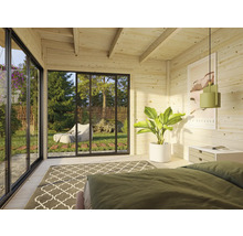 Friggebod PALMAKO Andrea 11,2m² Slide vit/transparent