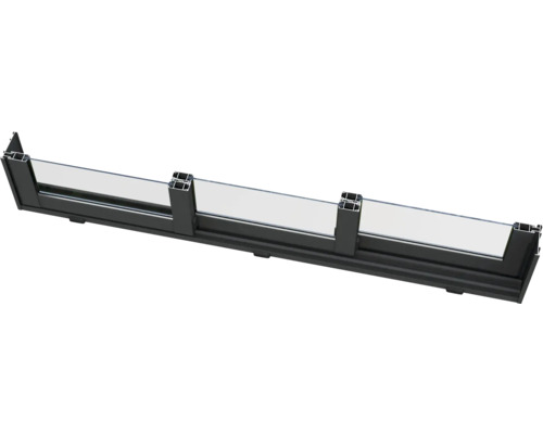 Glasstaket med aluminiumram