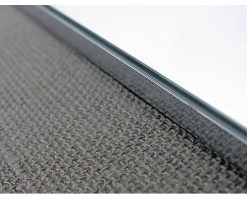 Närbild av en fläktkåpa med textilfilter