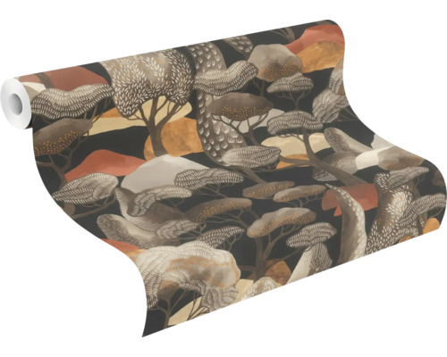 Tapet RASCH Natur brun svart 0,53x10,05m