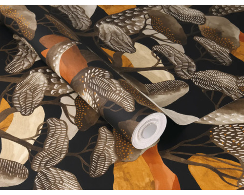 Tapetrulle med trämönster för väggdekoration