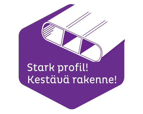 Stark profil och robust konstruktion