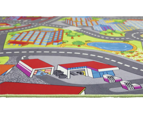 Lekmatta med stadsmotiv och gator