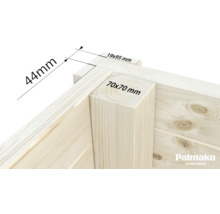 Friggebod PALMAKO Andrea 11,2m² Slide Plus natur