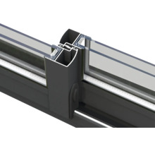 Attefallshus PALMAKO Andrea 17,1+7,9m² Slide Plus vit/transparent