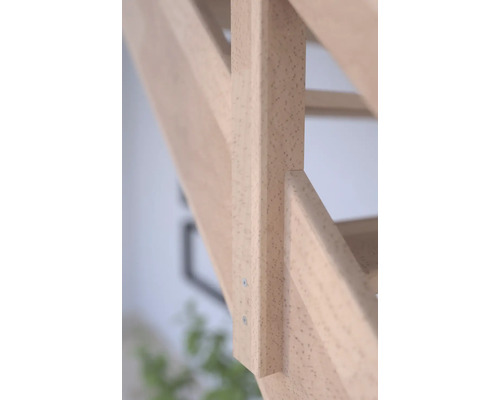 Detalj av en trätrappa
