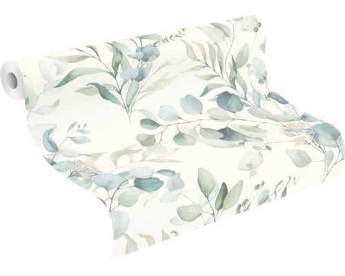 Tapetrulle med bladmönster